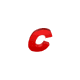 An exploding letter C.
