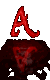 A melting letter A.