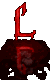 A melting letter L.