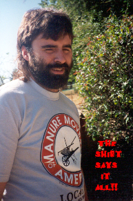 Kevin in his Manure Movers t-shirt